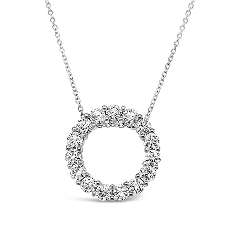 Diamond Circle Pendant -  2.11ct