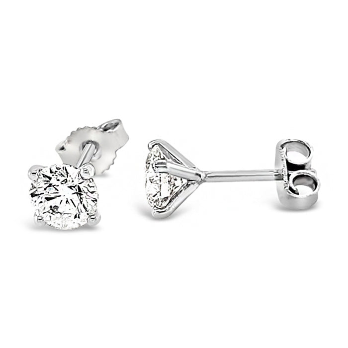 Diamond Solitaire Stud Earrings 1.00ct