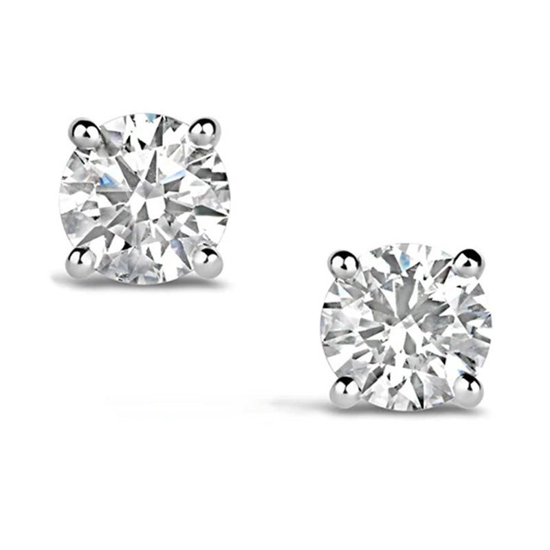 Diamond Solitaire Stud Earrings 1.00ct