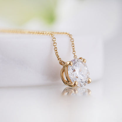 Diamond Solitaire Necklace 2.08ct