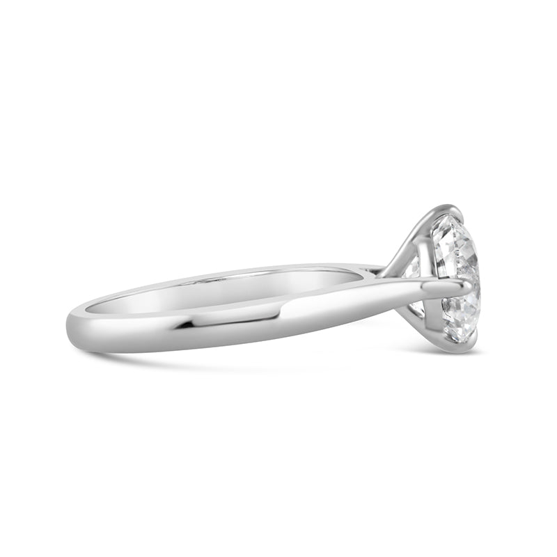 Round Solitaire NSEW Engagement Ring 1.81ct