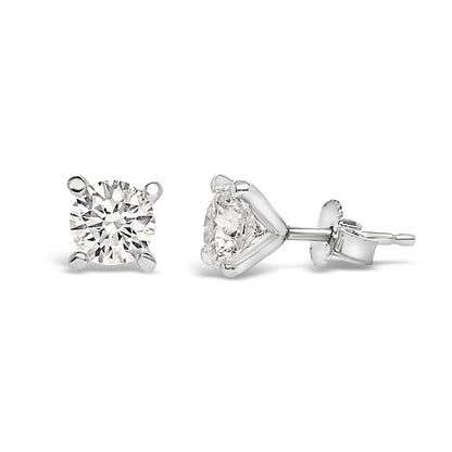 Diamond Solitaire Stud Earrings 2.07ct