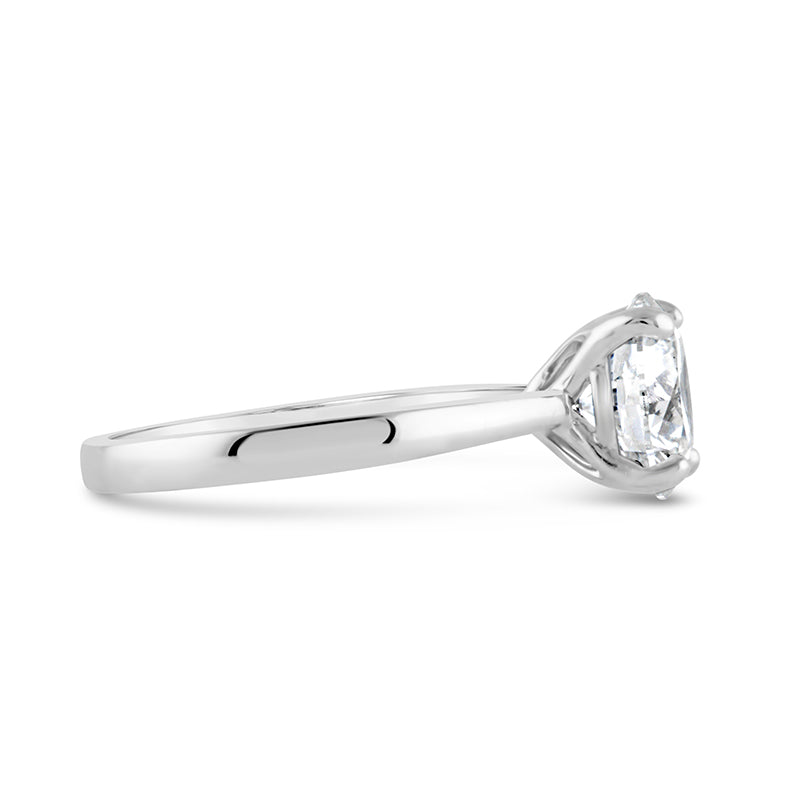 Round Brilliant 4 Claw Solitaire Engagement Ring 3.00ct