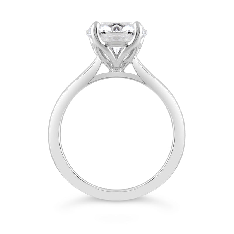 Round Brilliant 4 Claw Solitaire Engagement Ring 3.00ct