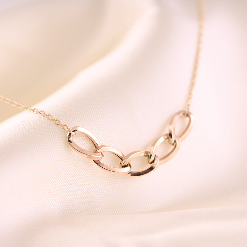 Curb Link &amp; Chain Necklace