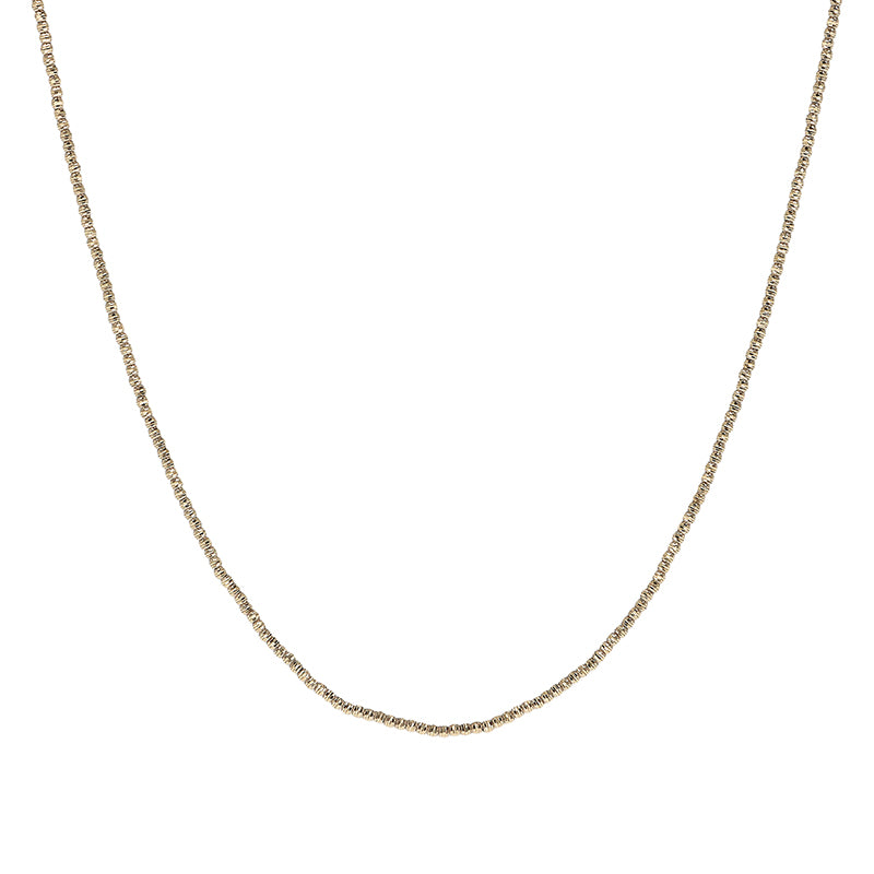 Microbead & White Stone Charm Choker