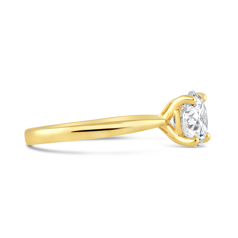 Round Brilliant 4 Claw Solitaire Engagement Ring 2.06ct