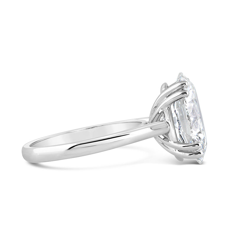 Oval Solitaire Engagement Ring 5.20ct