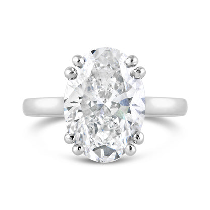 Oval Solitaire Engagement Ring 4.03ct