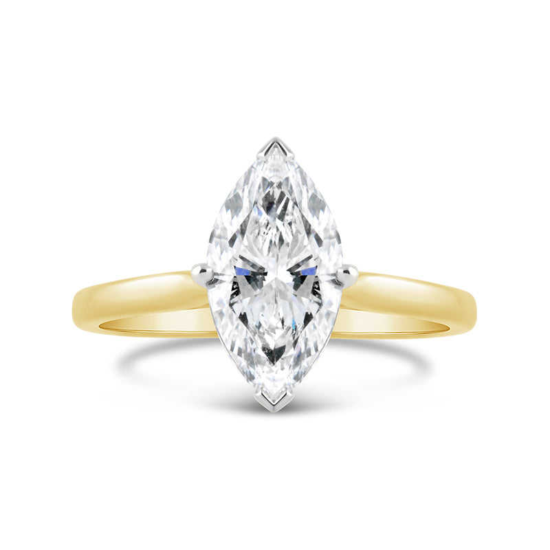 Marquise Solitaire Engagement Ring 2.11ct