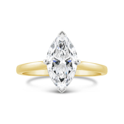 Marquise Solitaire Engagement Ring 2.11ct