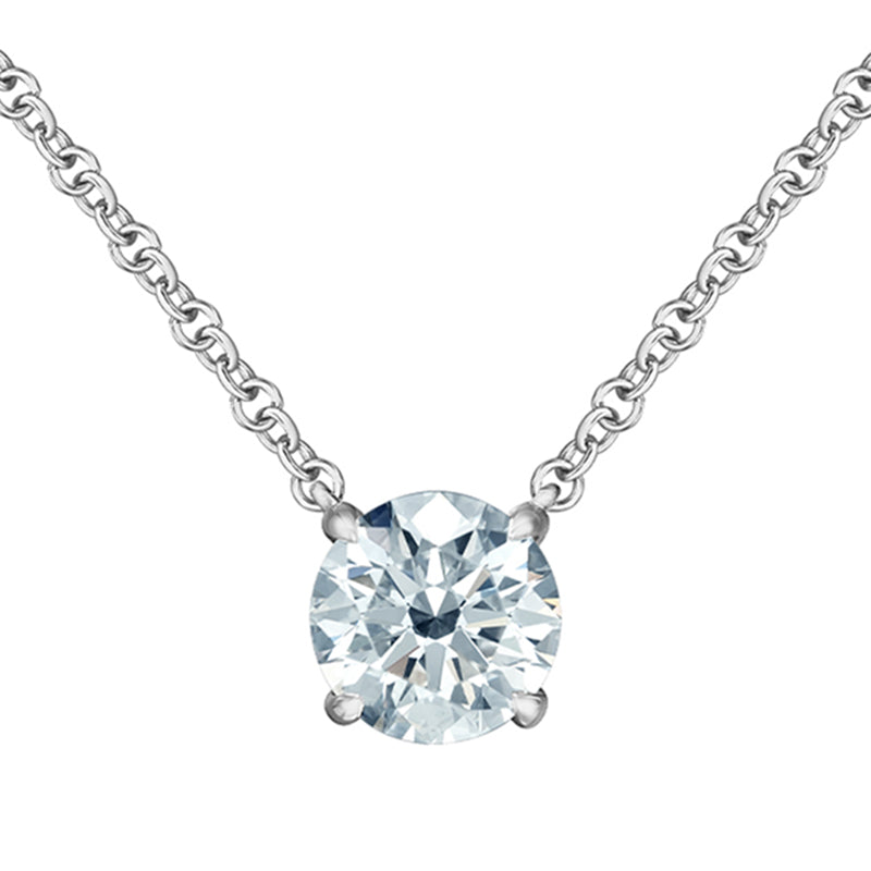 Diamond Solitaire Necklace 1.04ct