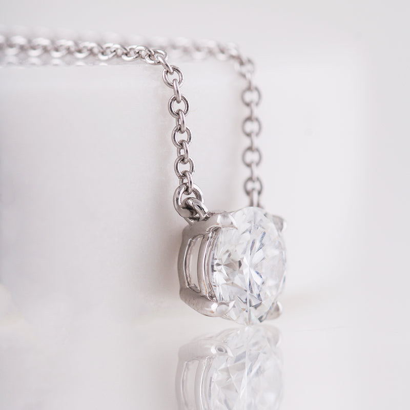 Diamond Solitaire Necklace 1.54ct