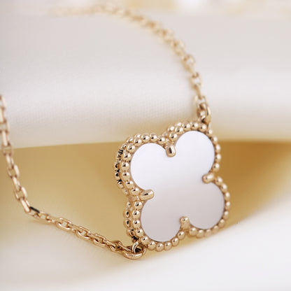 Pearl Quatrefoil Chain Bracelet