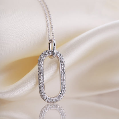 Diamond Oval Pendant