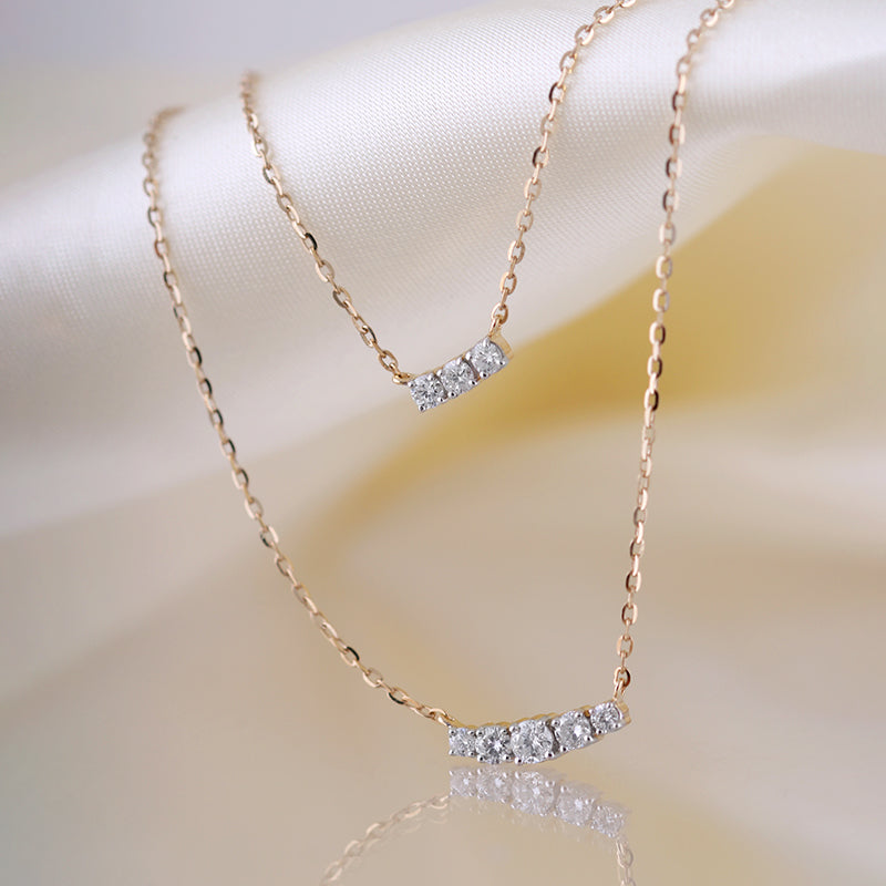 Double Row Diamond Necklace