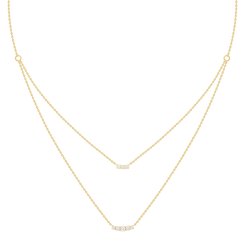 Double Row Diamond Necklace