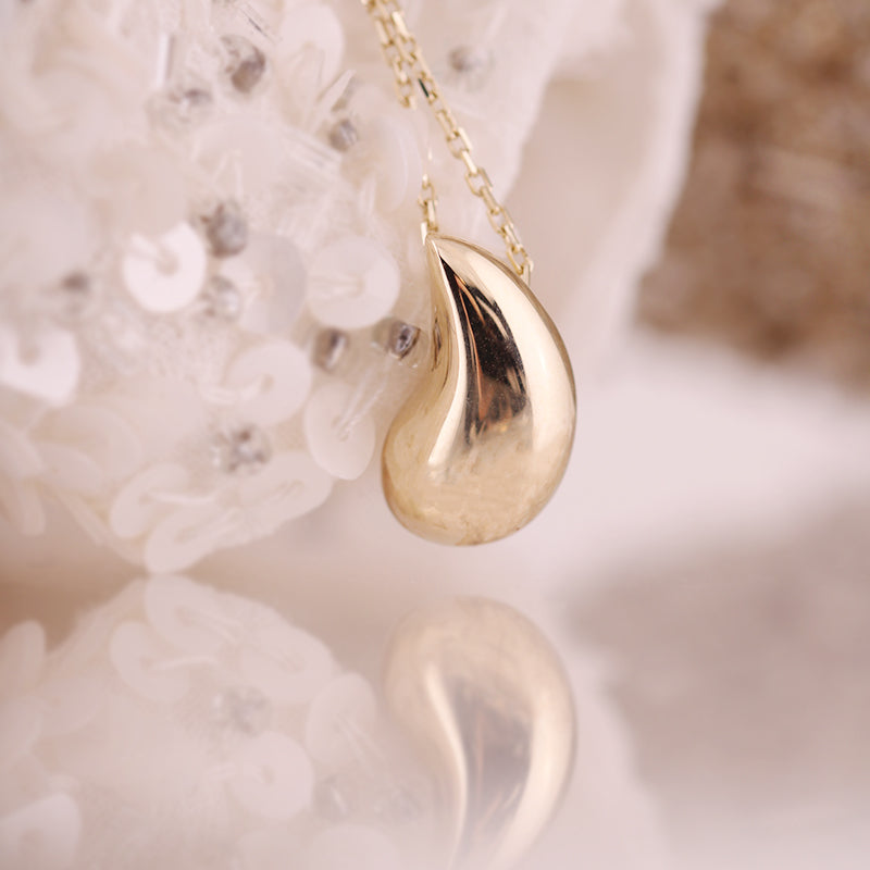 Bulbous Teardrop Pendant 8x14mm