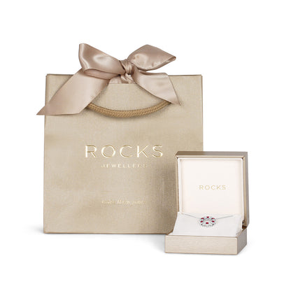 Pear &amp; Round Diamond Drop Pendant 1.65ct