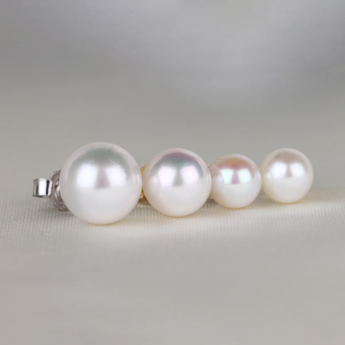 Freshwater Pearl Stud Earrings 10-10.5mm