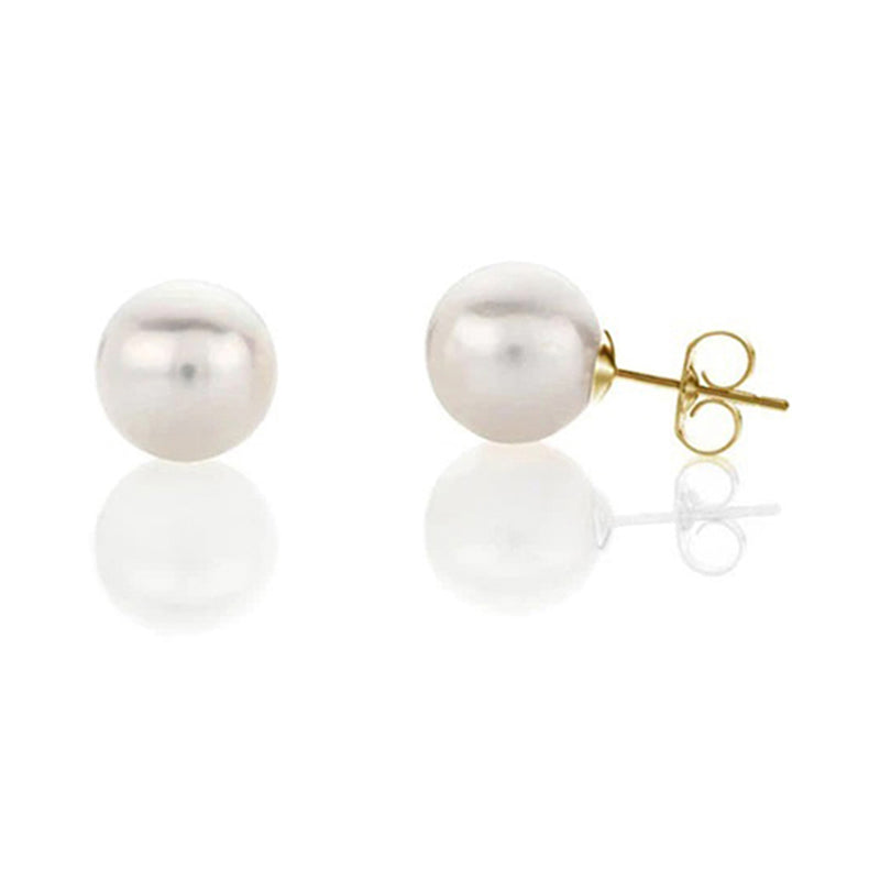 Freshwater Pearl Stud Earrings 10-10.5mm