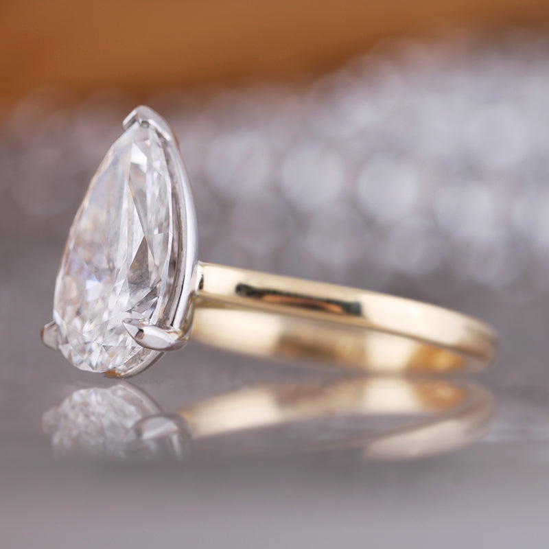 Pear Cut Diamond Solitaire Engagement Ring – Rocks Jewellers
