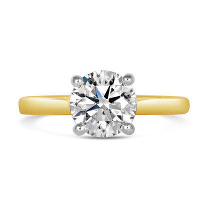 Round Brilliant Solitaire Engagement Ring 2.57ct