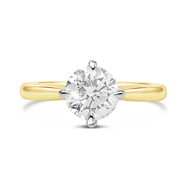 Round Solitaire NSEW Engagement Ring 2.02ct