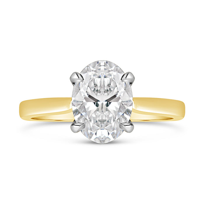 Oval Solitaire Engagement Ring 1.83ct