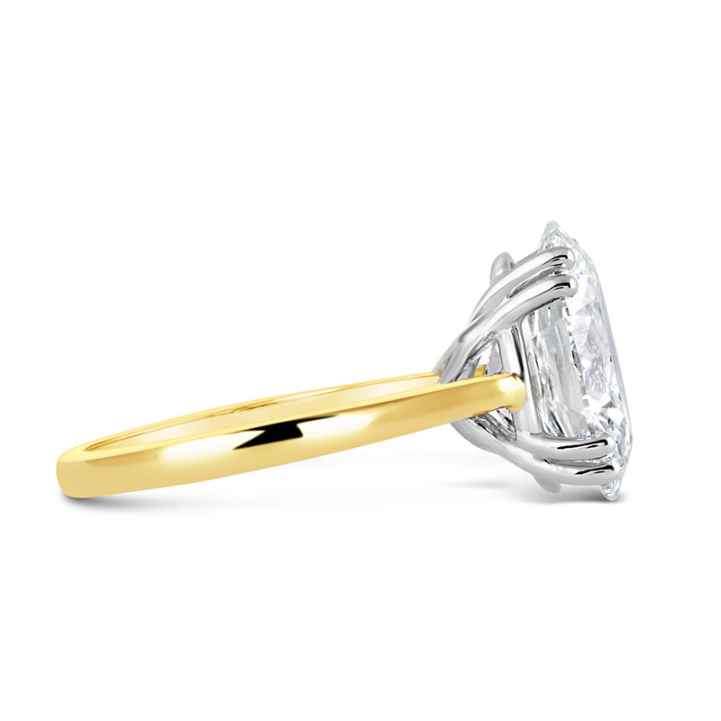 Oval Solitaire Engagement Ring 5.42ct