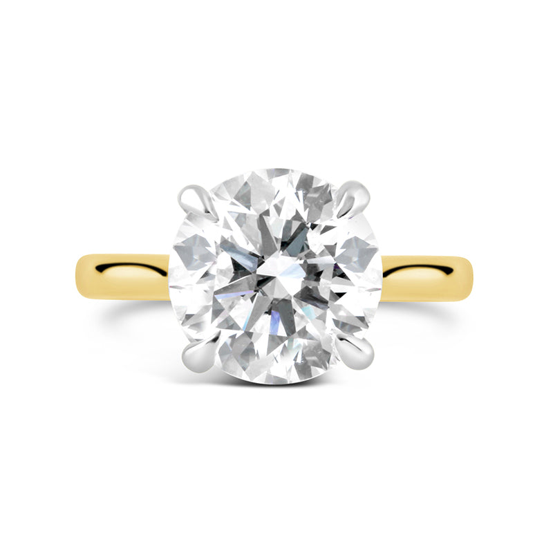 Round Brilliant Solitaire Engagement Ring 4.10ct
