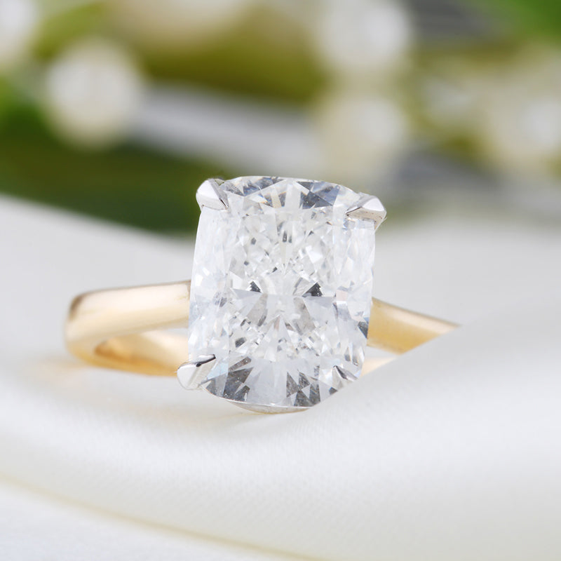 Cushion Solitaire Engagement Ring 2.54ct