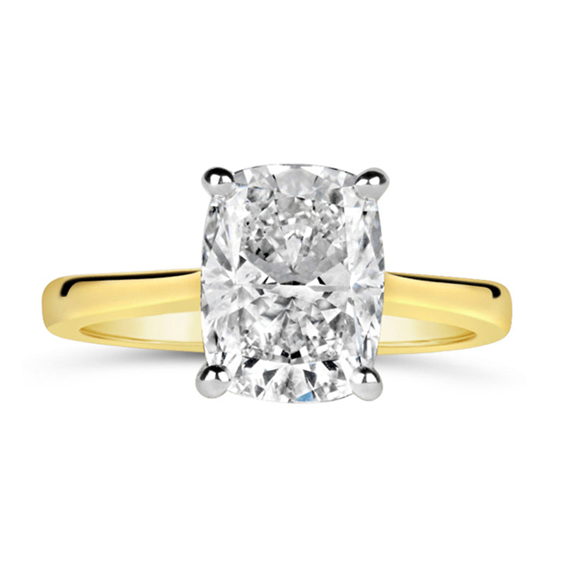 Cushion Solitaire Engagement Ring 2.54ct