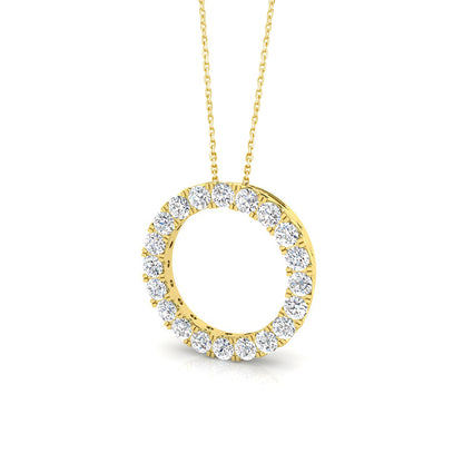 Diamond Open Circle Pendant 2.01ct
