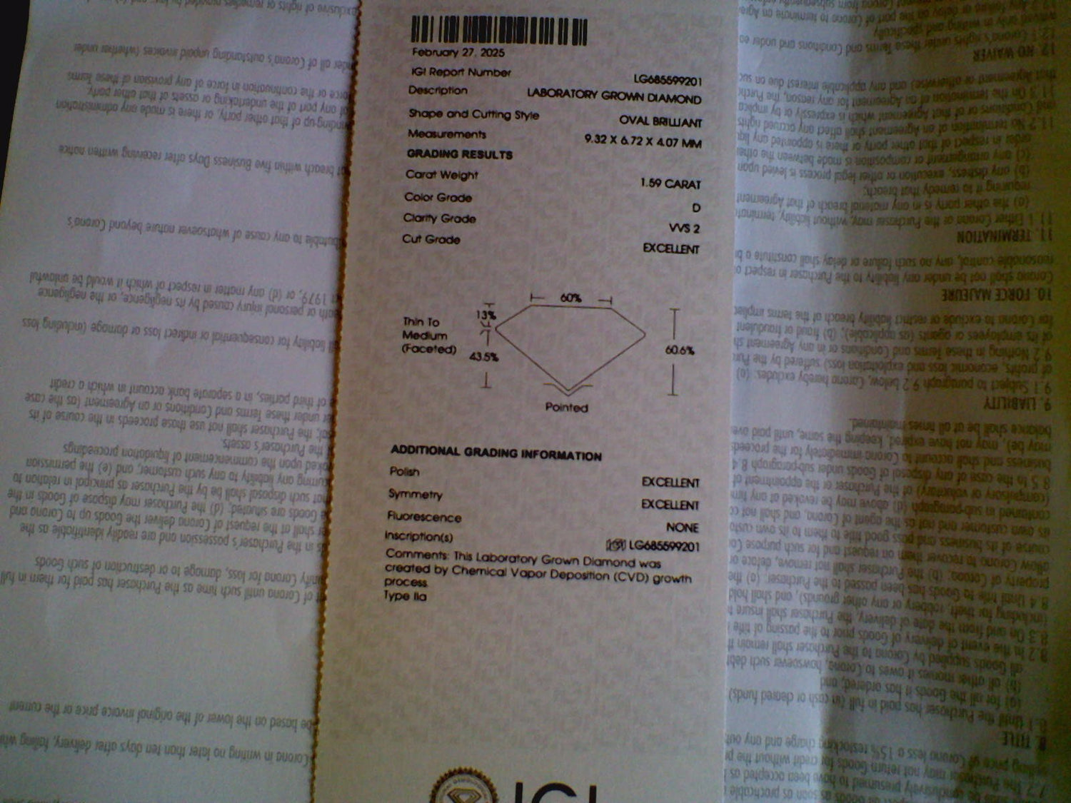 Oval &amp; Half Moon Three Stone Engagement Ring 1.94ct