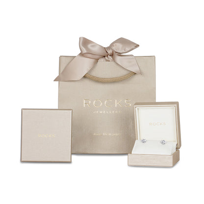 Oval Diamond Solitaire Spike Stud Earrings 0.27ct