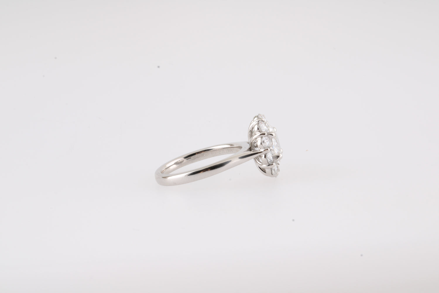 Oval Halo Engagement Ring 2.05ct