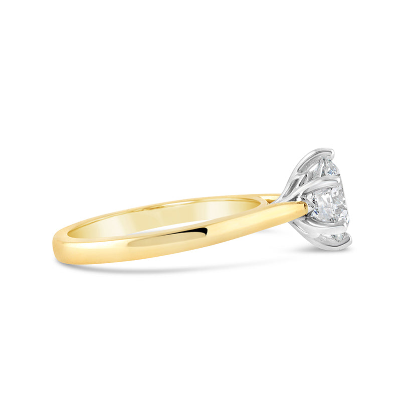 6 Claw Round Brilliant Diamond Solitaire Ring 2.07ct