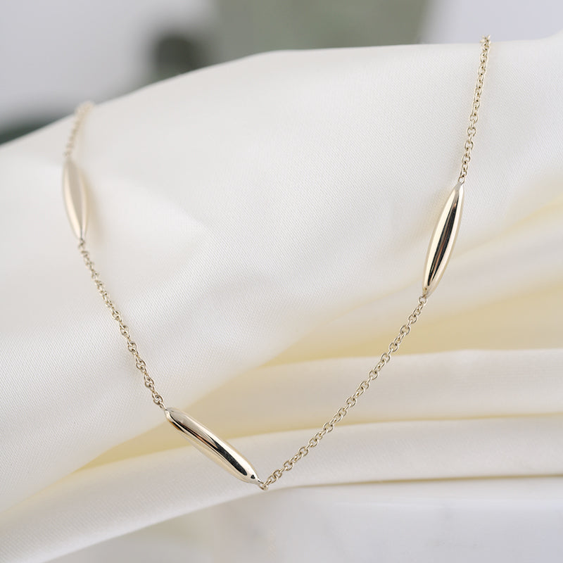 Marquise Shaped Station Bracelet