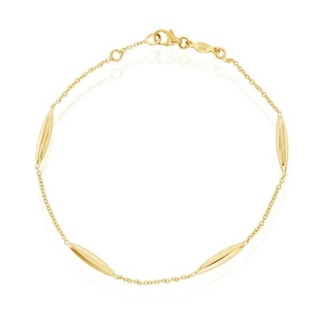 Marquise Shaped Station Bracelet