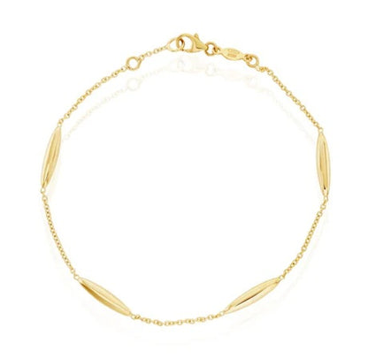 Marquise Shaped Station Bracelet