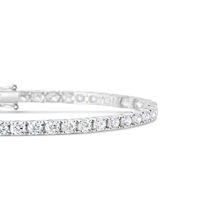 Round Brilliant Cut Diamond Tennis Bracelet 4.01ct