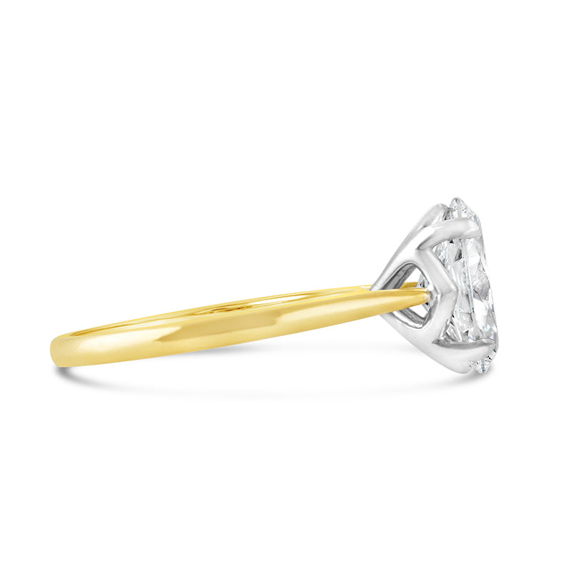 Oval Solitaire Engagement Ring 3.03ct