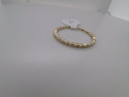 Yellow Gold &amp; Diamond Band