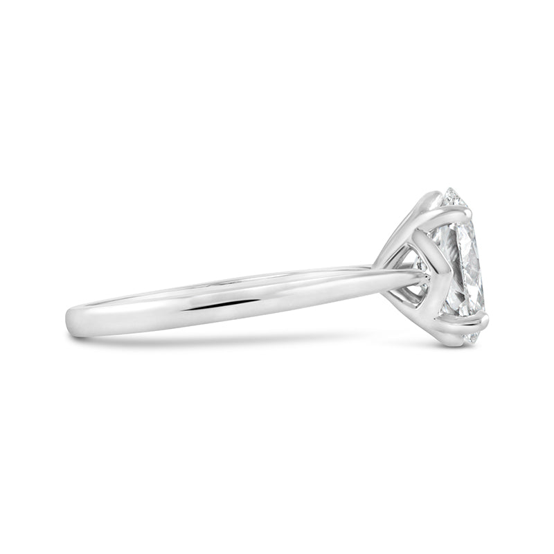 Oval Solitaire Engagement Ring 3.59ct