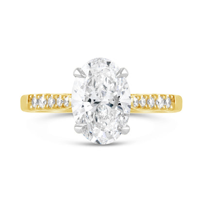 Oval Diamond Engagement Ring 3.03ct