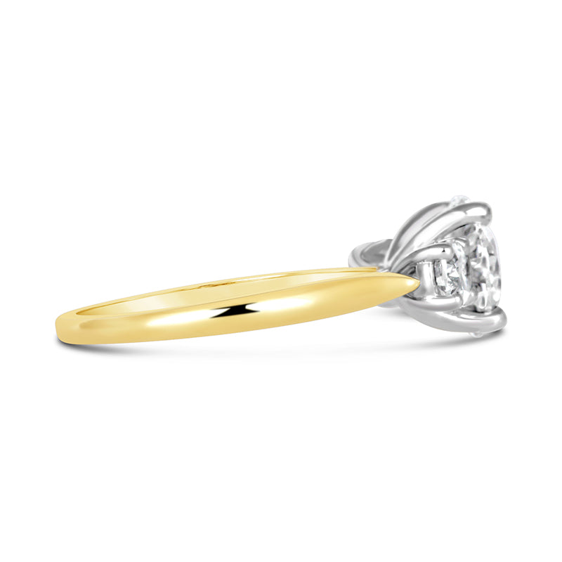 Round Brilliant Three Stone Diamond Engagement Ring 1.53ct