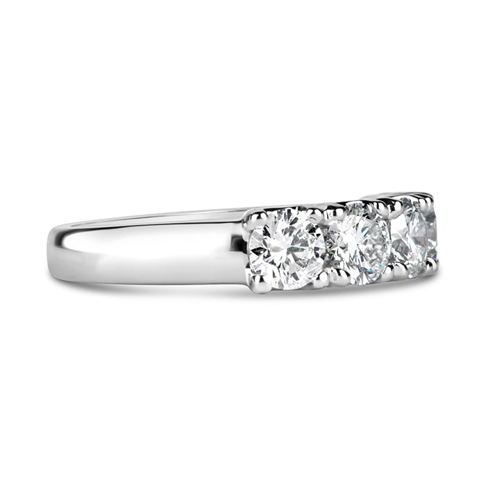 Round Brilliant Five Stone Eternity Ring 2.56ct