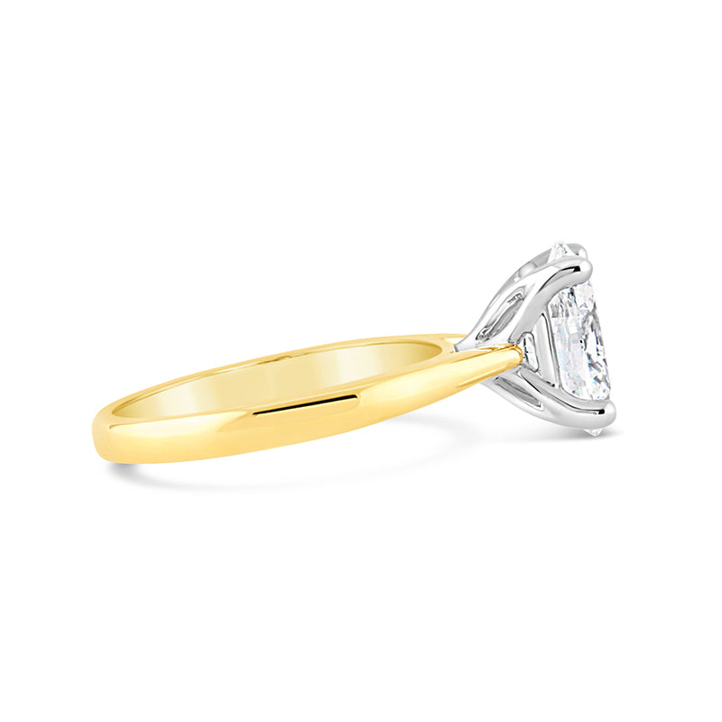Oval Cut Diamond Solitaire Engagement Ring 2.53ct