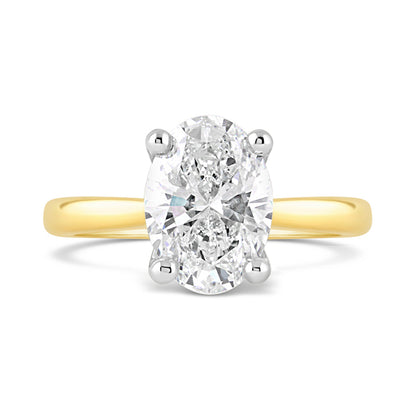 Oval Cut Diamond Solitaire Engagement Ring 2.50ct